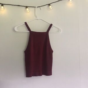 Sweater Halter Top Tank